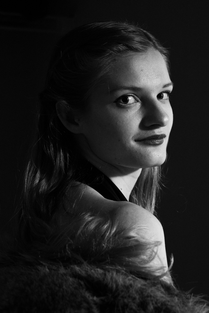 Tegan in black & white